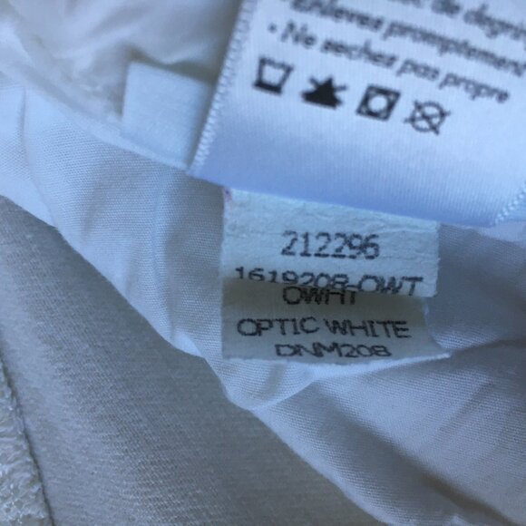 PAIGE Premium Denim Optic White KYLIE CROP 5 Pocket Logo Hardware Jeans - Picture 4 of 13